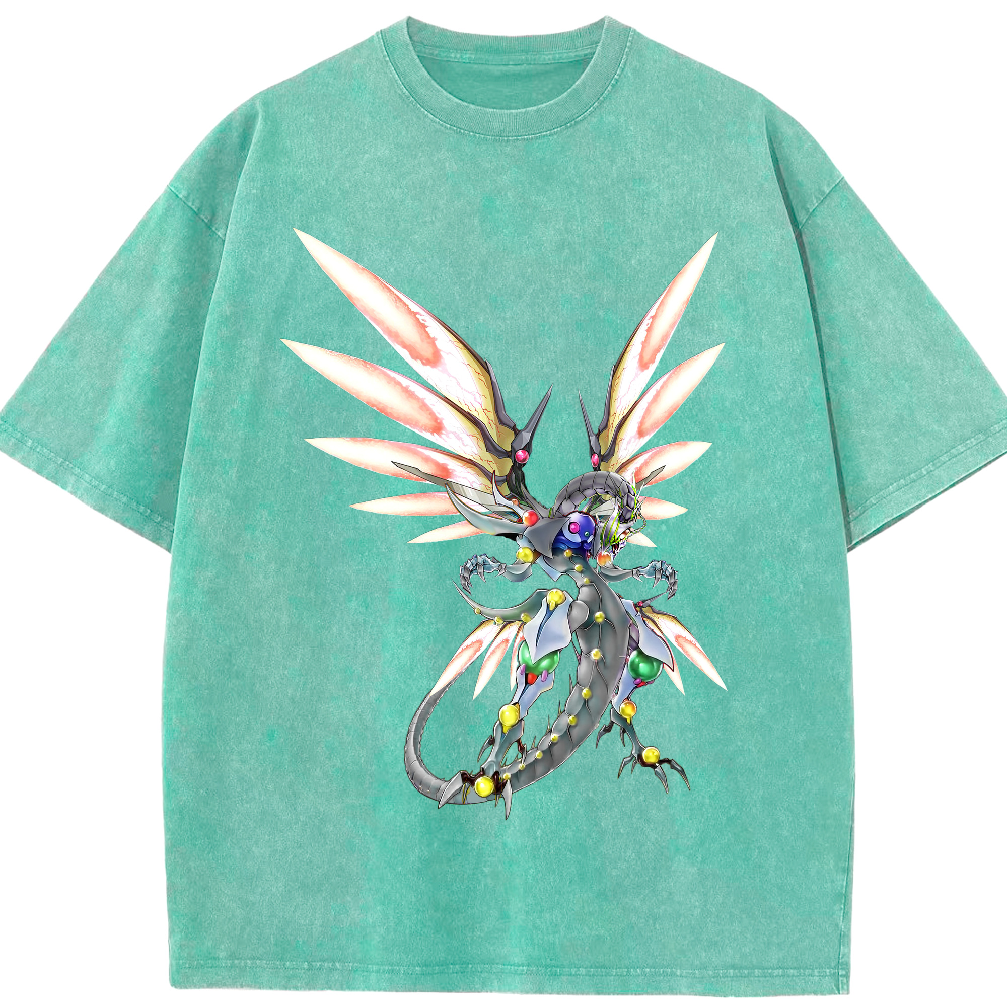 （画像用） 遊☆戯☆王 Yu-Gi-Oh! 綿100% ヴィンテージ風 半袖Tシャツ（フロントプリント）